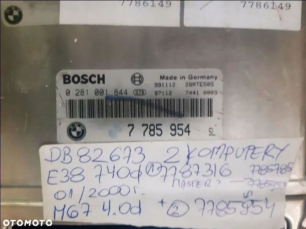 BMW E38 740d 4.0d BiTur KOMPUTER SILNIKA sterownik - 5