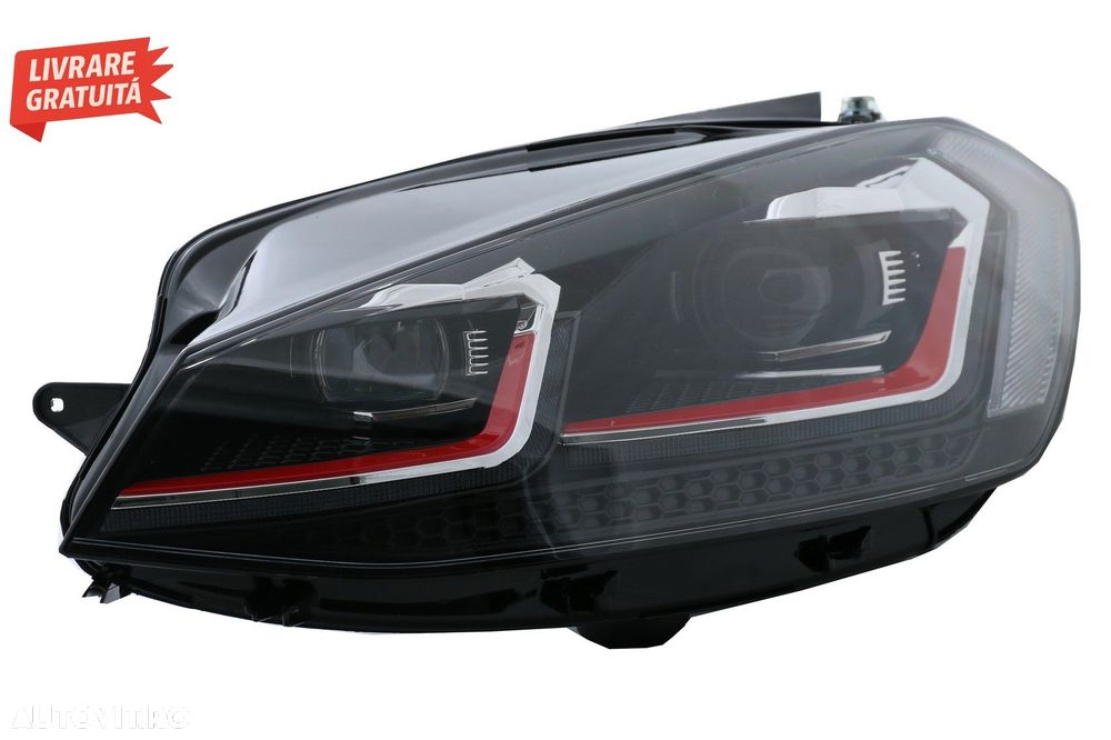 Faruri LED VW Golf 7.5 VII (2017+) GTI Look cu Semnal Dinamic- livrare gratuita - 5