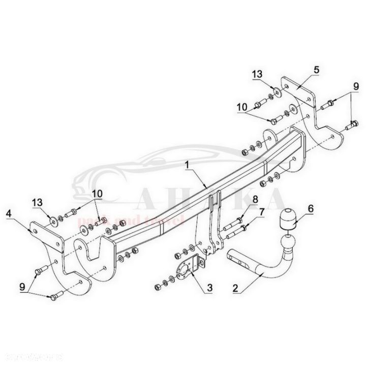 Hak Holowniczy Odkręcany Do Hyundai I40 Cw Kombi 2011-2015 - 5
