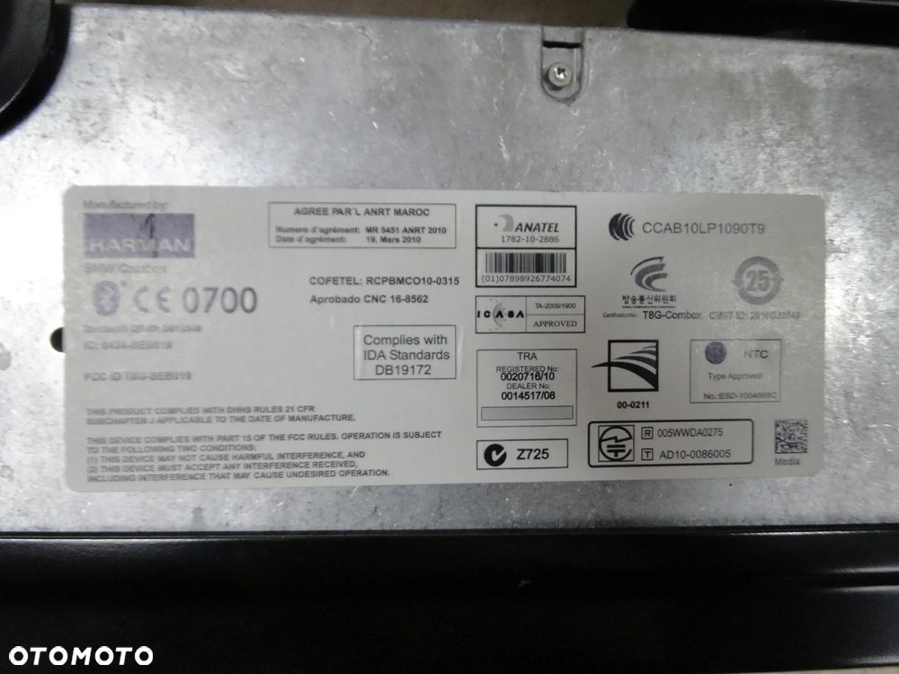 BMW X6 E71 LIFT MODUŁ STEROWNIK BLUETOOTH EUROPA - 3