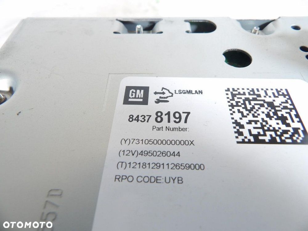 OPEL ASTRA J RADIO 84378197 - 3