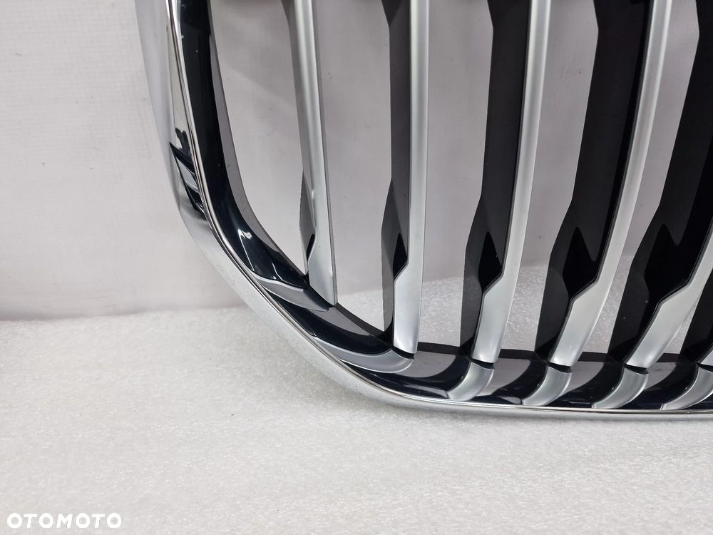 BMW X5 G05 19- ATRAPA / NERKI / GRILL PRZEDNI PRZÓD SATYNA + CHROM , NR 7454887 / 7454888 , NR AUKCJI GL403 - 3