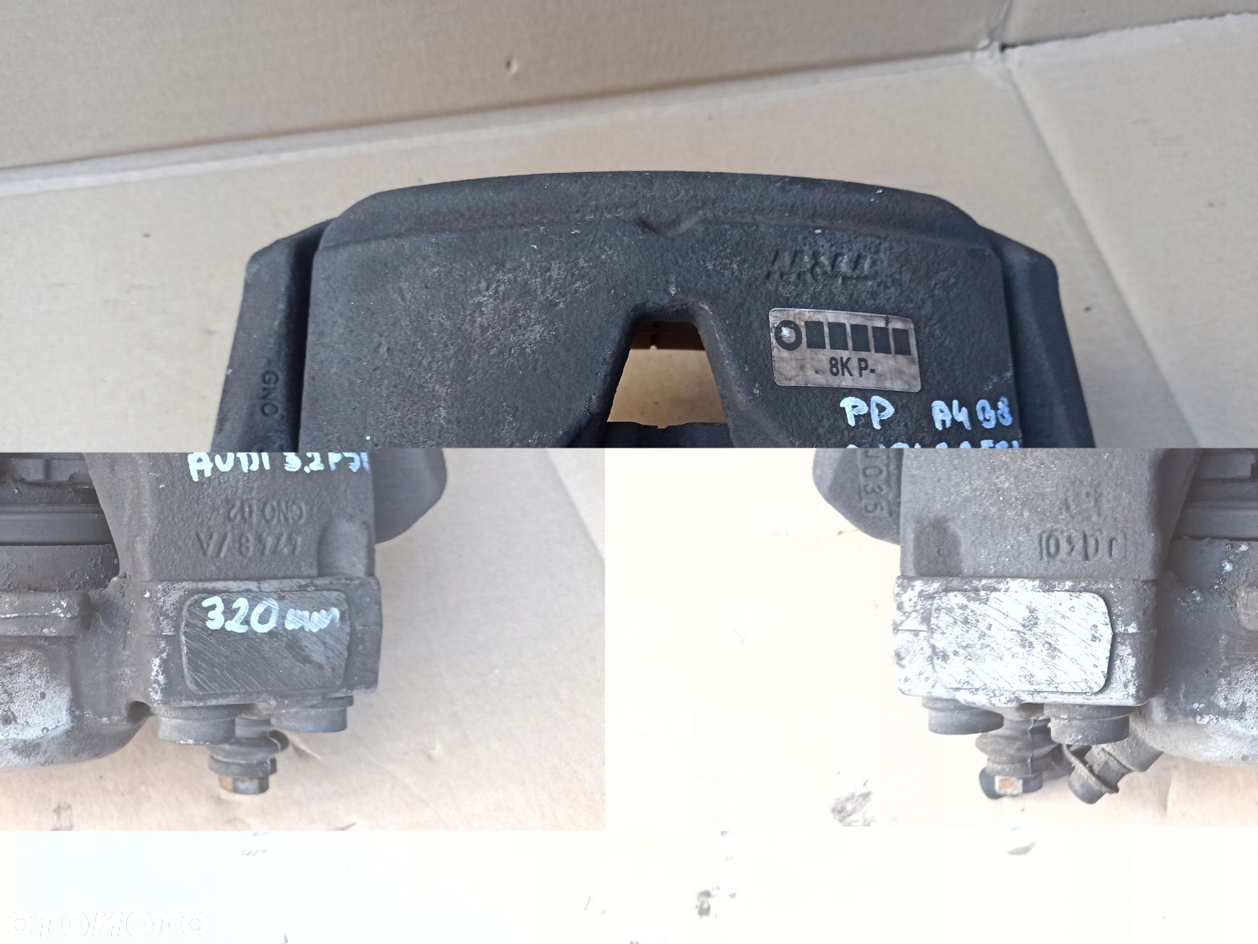 Zacisk hamulcowy prawy przód AUDI A4 B8 320mm - 4