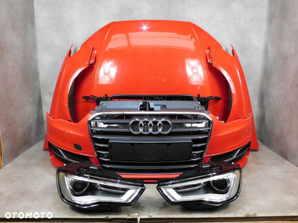AUDI S3 A3 8V S LINE SPORTBACK KOMPLETNY PRZÓD ZDERZAK MASKA XENON PAS