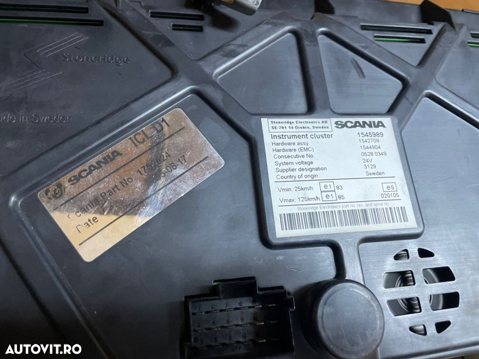 ceasuri de bord scania euro3 1545989 - 2