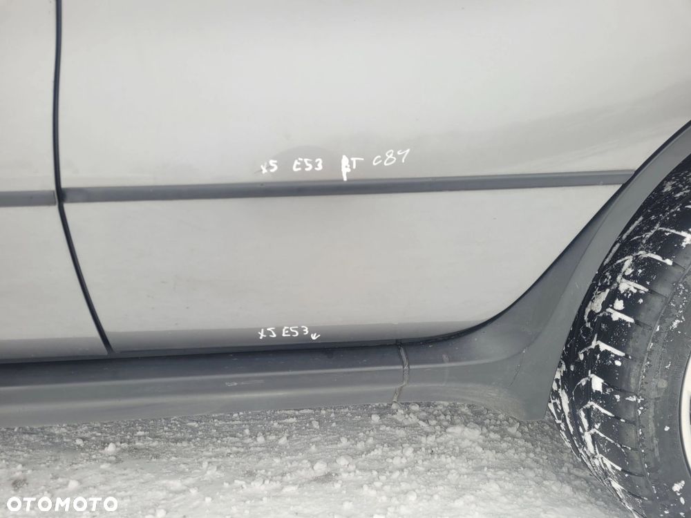 DRZWI LEWY TYŁ TYLNE BMW X5 E53 LIFT 472 STERLING GRAU C84 - 2
