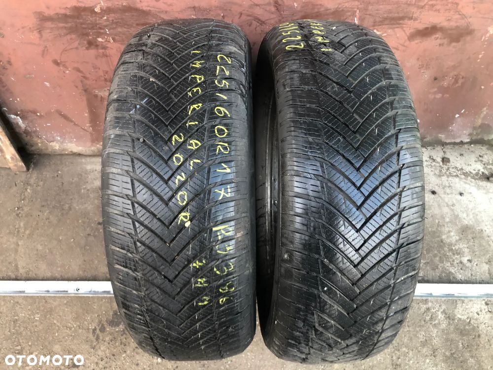 3385. Opony Całoroczne 225/60 R17 103V Bieżnik 7 MM 2020r Imperial AllSeason Driver 2Szt - Wysyłka Montaż - 1