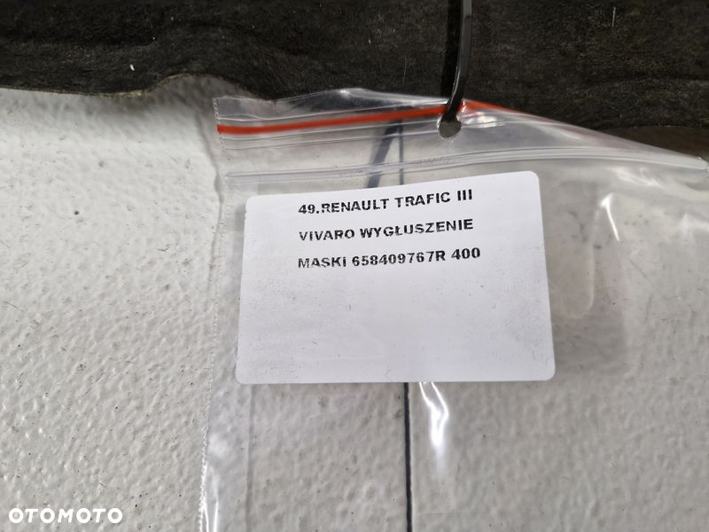 RENAULT TRAFIC III 3 WYGŁUSZENIE PODBITKA MASKI 658409767R - 4