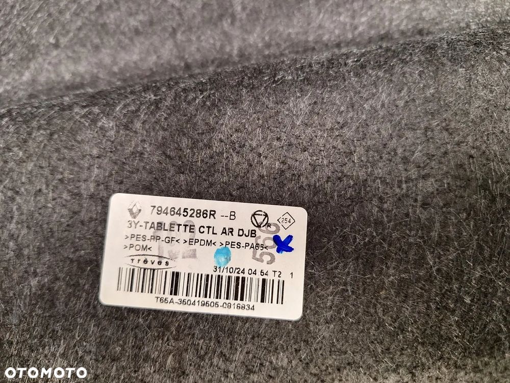 polka bagaznika tylna renault symbioz 2024- 794645286r orginal demontaz - 4