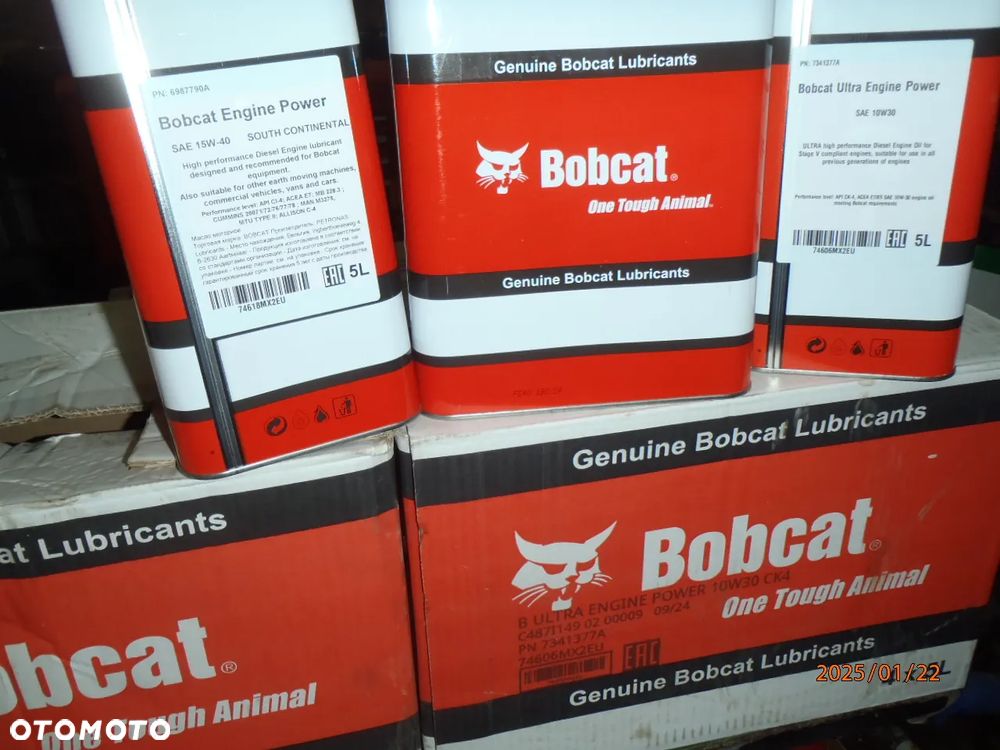 olej silnikowy oryginał bobcat cat kubota jcb traktor koparka 15w40 10w30 - 5