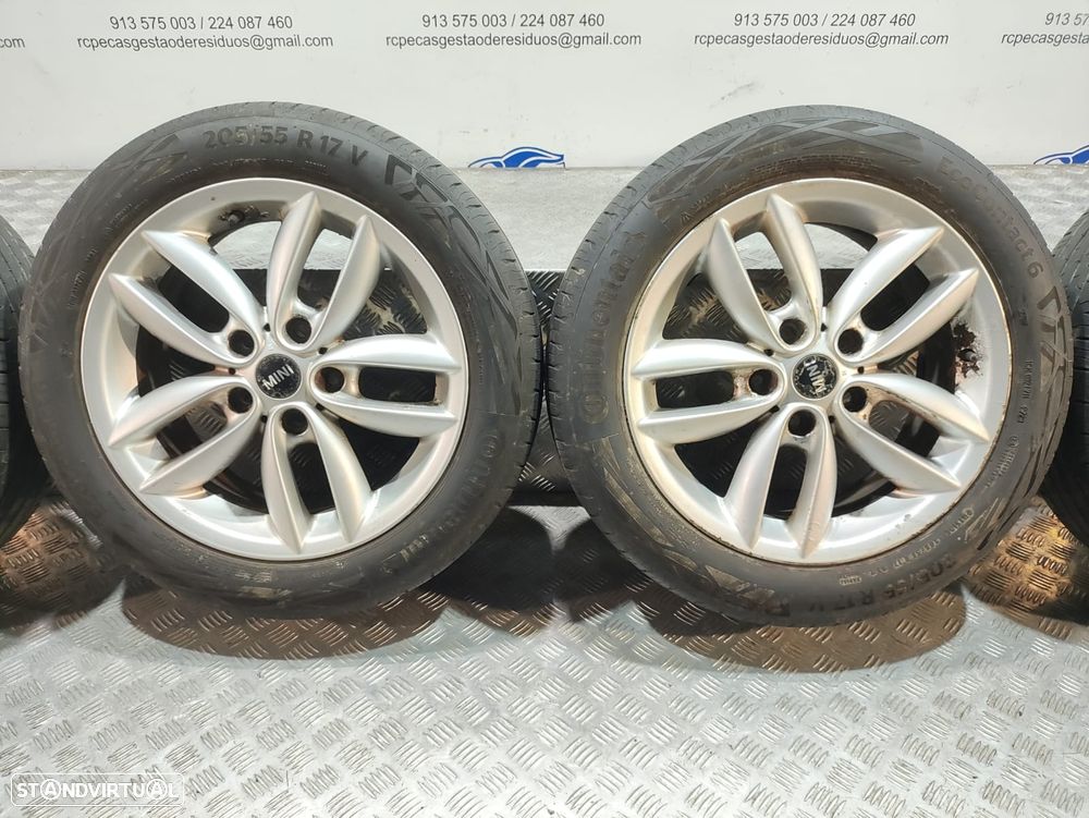 Conjunto Jantes 17 5 Star Double Spoke R124 Mini Cooper R60 R61 7J ET50 5x120 - 4