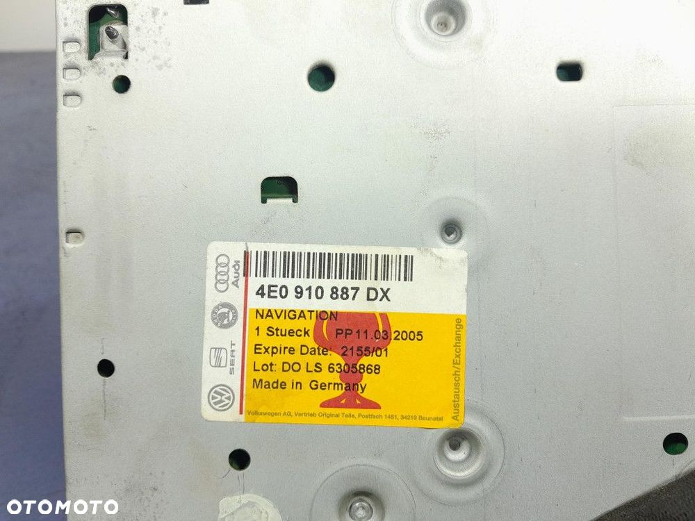 AUDI A6 C6 CZYTNIK NAWIGACJI GPS 4E0910887DX - 7