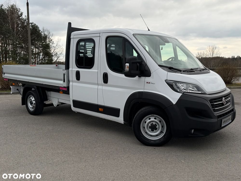 Fiat Ducato Doka 7 osób / Brygadowy / Paka 3.3m / Wzmacniany Maxi Koła 16" / Silnik Iveco 2.3 140km  / Ledy / Bogate wyposażenie / Zadbany jak nowy / 1 Właściciel / Salon PL / FV23% - 1