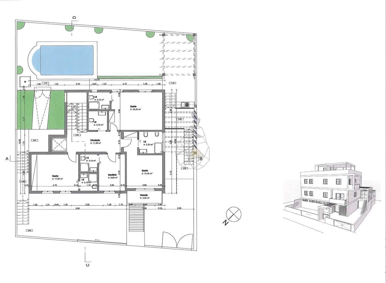 Moradia de 3 pisos com projeto de reabilitação aprovado em Portimão - Grande imagem: 3/60
