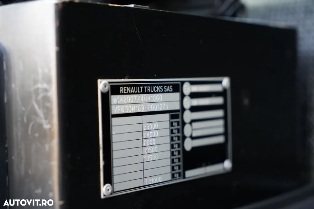 Renault C 430 / 6x4 / 7,2 M LIVRARE + CUPĂ FASSI F215A / EXTENSIE 10 M / RADIOCOMANDĂ / FURCĂ / ROTATOARE - 38