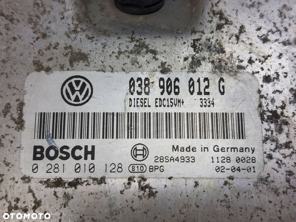 ZESTAW STARTOWY SKODA OCTAVIA I FL 1.9 TDI 038906012G 4B0905851C 1U0920811F - 2