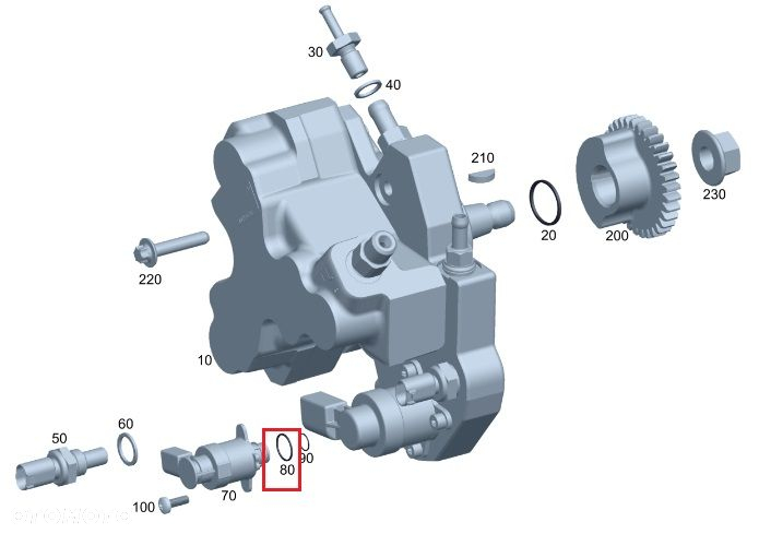 MERCEDES OM642 OM646 OM647 OM648 Uszczelka zaworu pompy wtrysku - 2