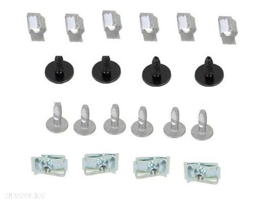 Set fixare scut protectie sub motor 1007 (K), 09.2005-11.2009, fixare scut sub motor - 1