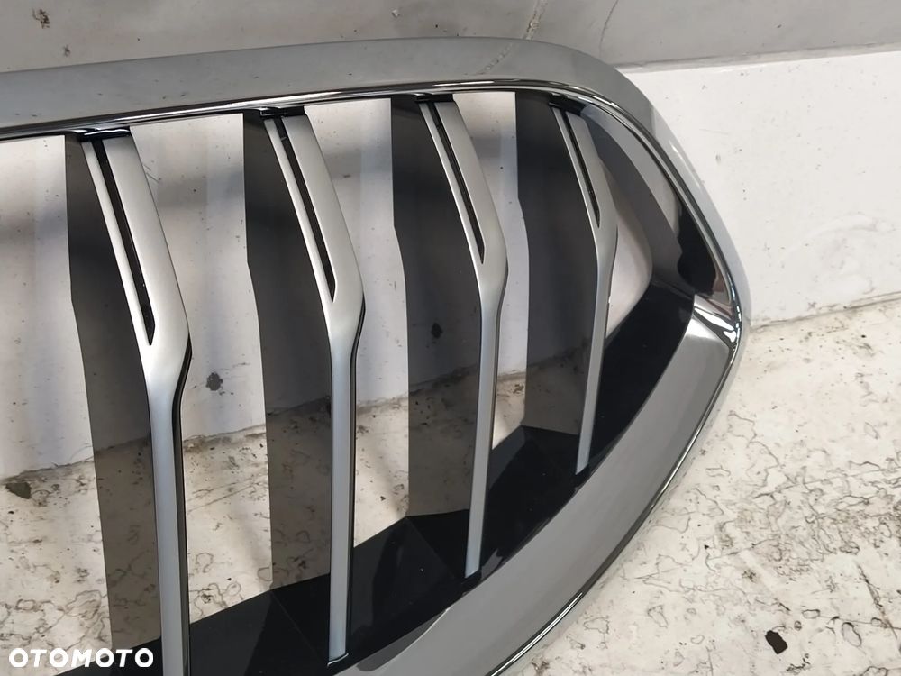 BMW 8 G14 G15 GRILL ATRAPA CHŁODNICY KRATKA NERKA KAMERA CZARNY POŁYSK CHROM NOWY ORYGINAŁ - 7