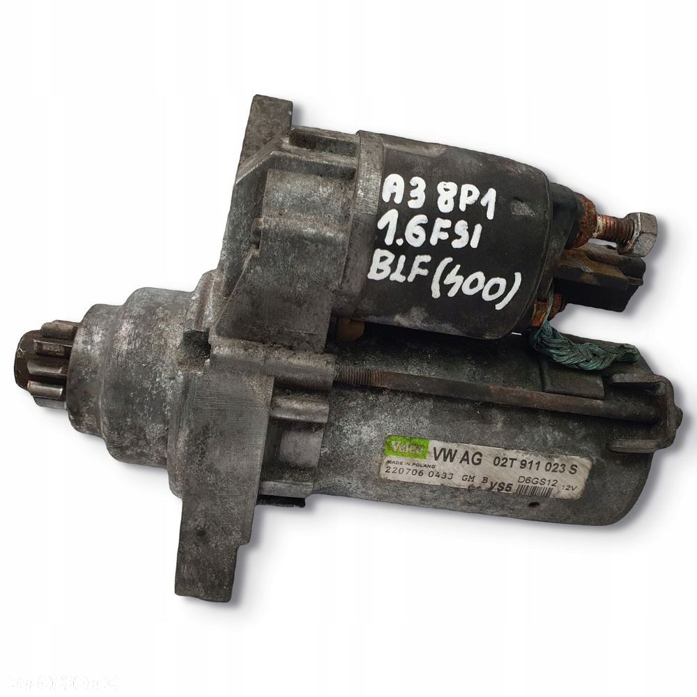 ROZRUSZNIK Audi A3 8P 1.6 FSI BLF valeo 02T911023S D6GS12 VS5 - 2