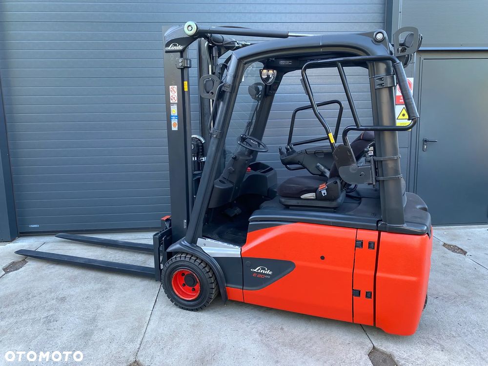 Linde E20L DUPLEX  przesuw zintegrowany, NOWE opony - 15