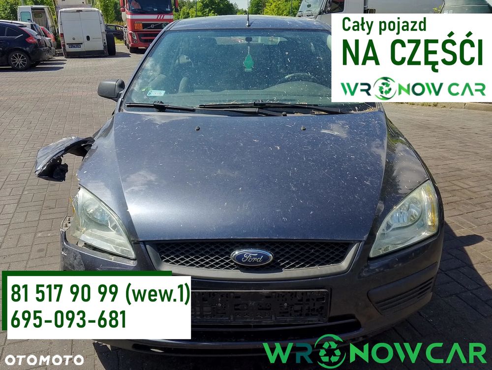 Ford Focus mk2 (04-07r.) 1.6B 100KM. Silnik C16HDEZ Skrzynia CIB5 lakier C6 / 6DYE – Sea Grey.Cały na części. GWARANCJA !!!  Przód Tył Zestaw Komplet Drzwi Klapa Zderzak Błotnik Maska Grill Atrapa Szyba Pas Lampa Lusterko Boczki Fotel Kanapa Kokpit Deska Rozdzielcza Przełącznik Włącznik Sterownik Przewody Wiązka Instalacja Moduł Komputer Czujnik Listwa Pompa Alternator Wtryski Głowica Rozrusznik Kompresor Sprzęgło Dwumas Silnik Skrzynia ABS Klimatyzacji Paliwa Wspomagania Kolektor Turbina Przepustnica Zawór Chłodnica Koło Hak Belka Sanki Zawieszenie Mcpherson Półoś Amortyzator Wydech Tłumik Zacisk Most - 1