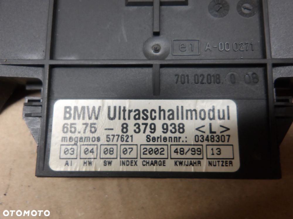 BMW E38 LIFT 99-01r. CZUJNIK MODUŁ ALARMU 8379938 - 5