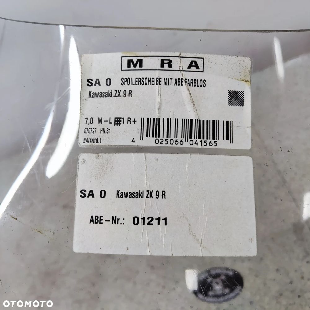 Szyba, szybka, owiewka przód MRA Kawasaki ZX9R ZX-9R - 16