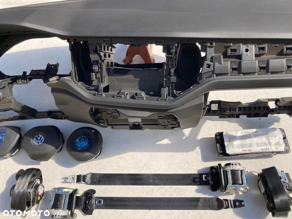 VW POLO 2G DESKA KONSOLA KOKPIT PULPIT PÓŁKA PARAPET PODUSZKI POWIETRZNE KIEROWCY PASAŻERA PODUSZKA POWIETRZNA FOTELA AIR BAG W FOTEL KURTYNA KURTYNY AIRBAG PASY PAS naprawa regeneracja NA WYMIANĘ OD RĘKI Raz2 !!! - 6