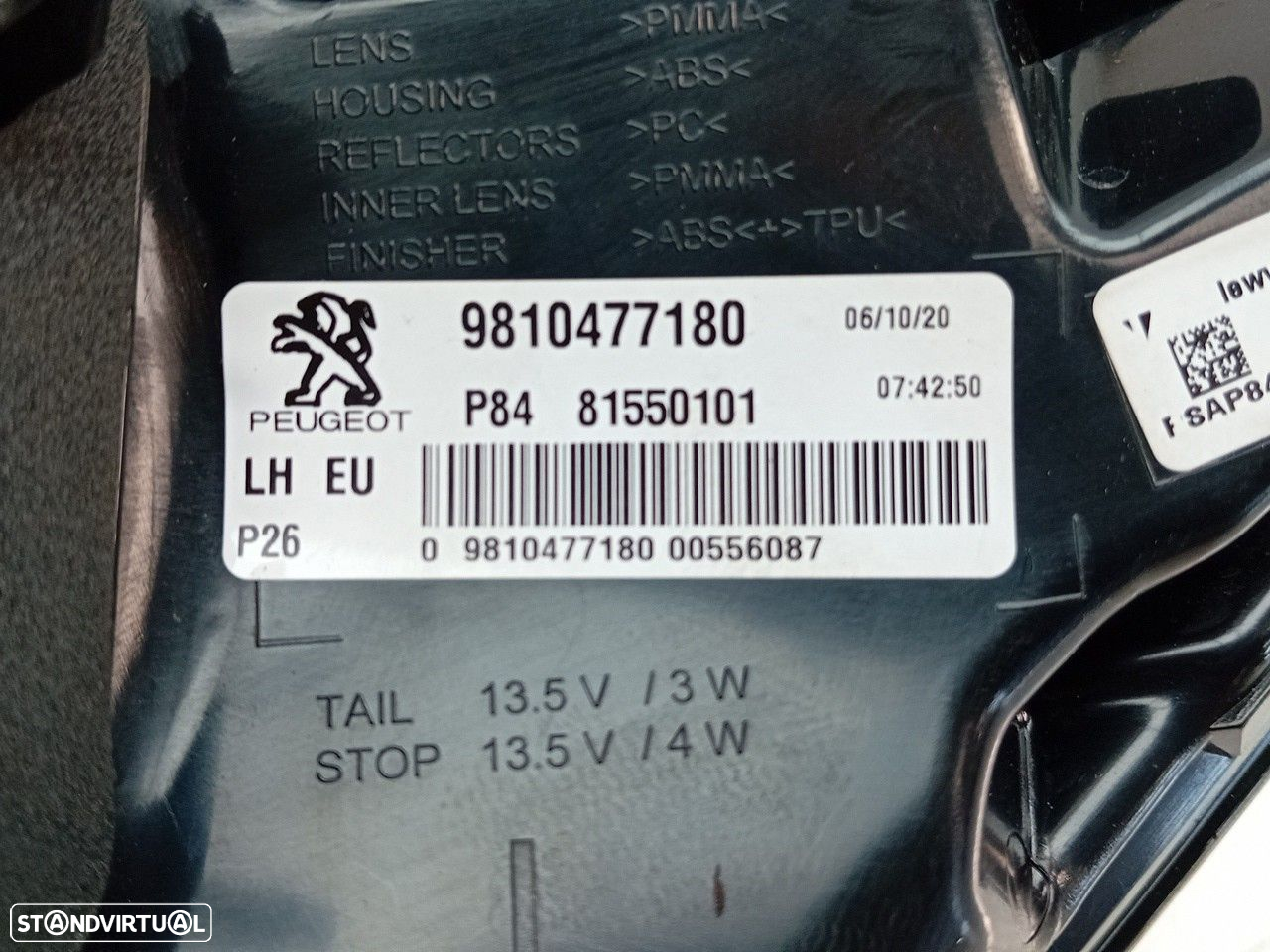 Farolim esquerdo PEUGEOT 3008 II (M_) - 5