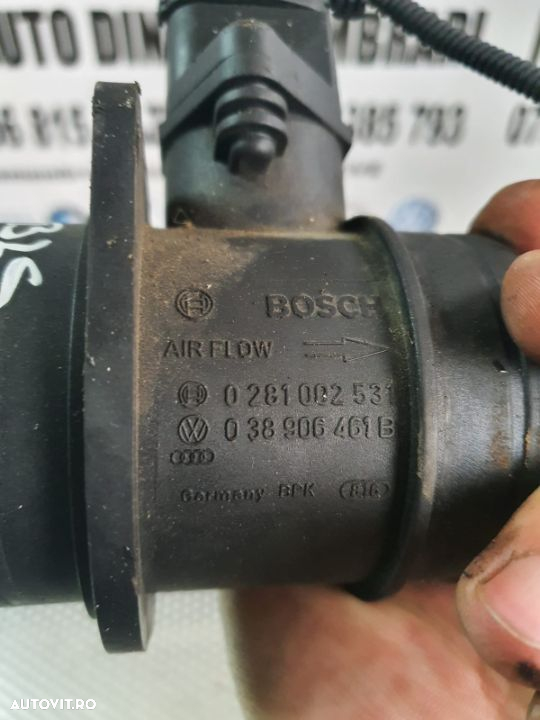 Debitmetru Aer VW Seat Skoda  1.9 TDI  106 CAI Motor BLS  Octavia Passat Golf Touran - 3