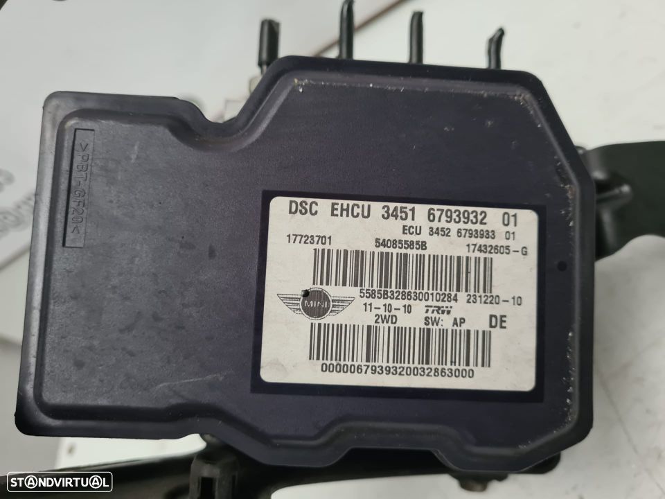 ABS MODULO BLOCO HIDRAULICO MINI COOPER R56 1.6i 16V 122CV N16B16A 34516793932 6793932 17723701 54085585B COUNTRYMAN R60 R56 LCI CLUBMAN R55 R55 LCI CABRIO R57 R57 LCI - 4