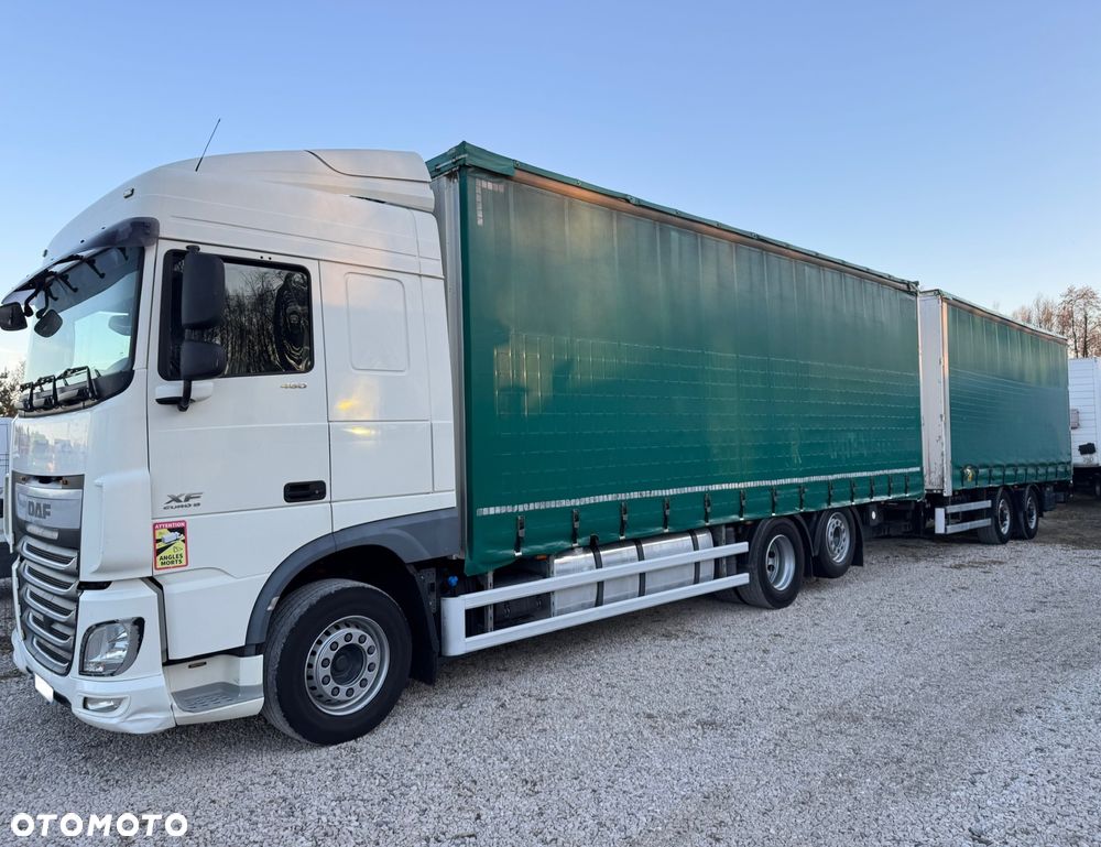 DAF XF 460 6X2 Euro 6 Zestaw Z Przyczepą 38 Palet Przejazdowy Dach Zsuwany - 2