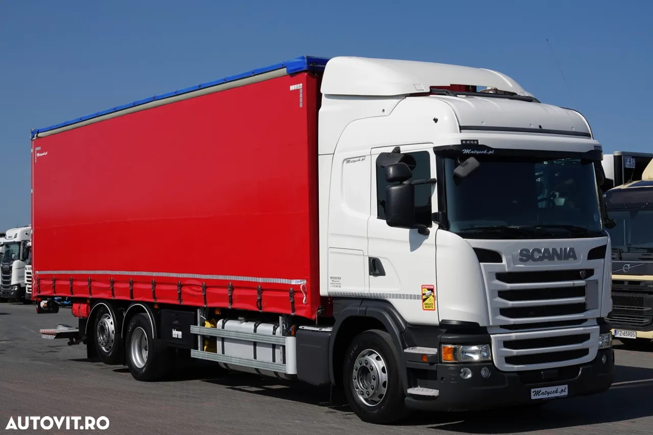Scania G 320 / 6x2 / Curtainsider - 9 M / + LIFTARE / AXIE DE RIFATARE - 5