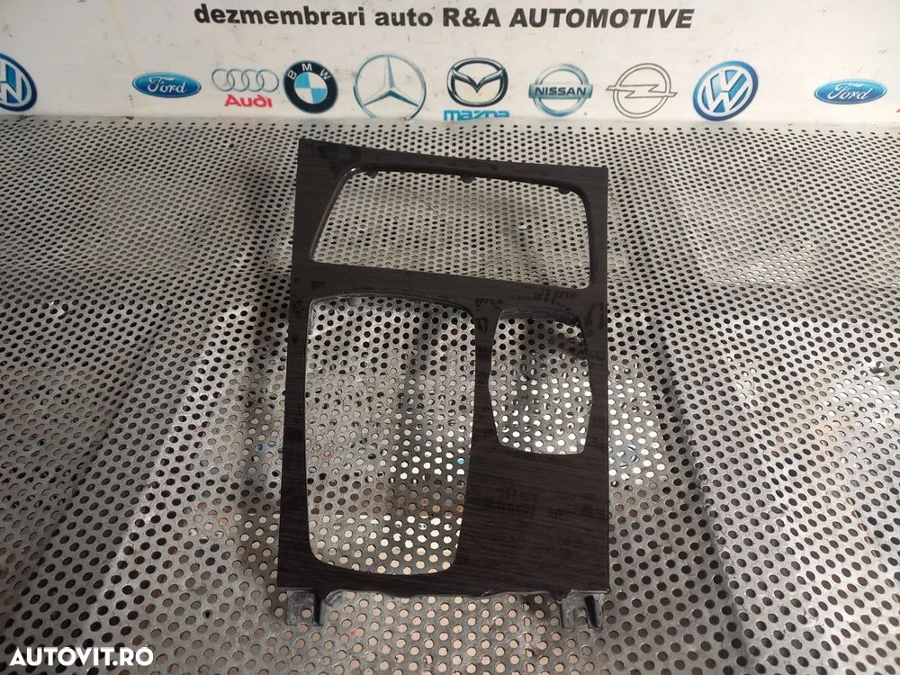 Ornament Trim Consola Centrala Bmw Seria 7 F01 F02 F03 F04 Volan Stanga Lemn Mahon Dezmembrez Bmw S - 4