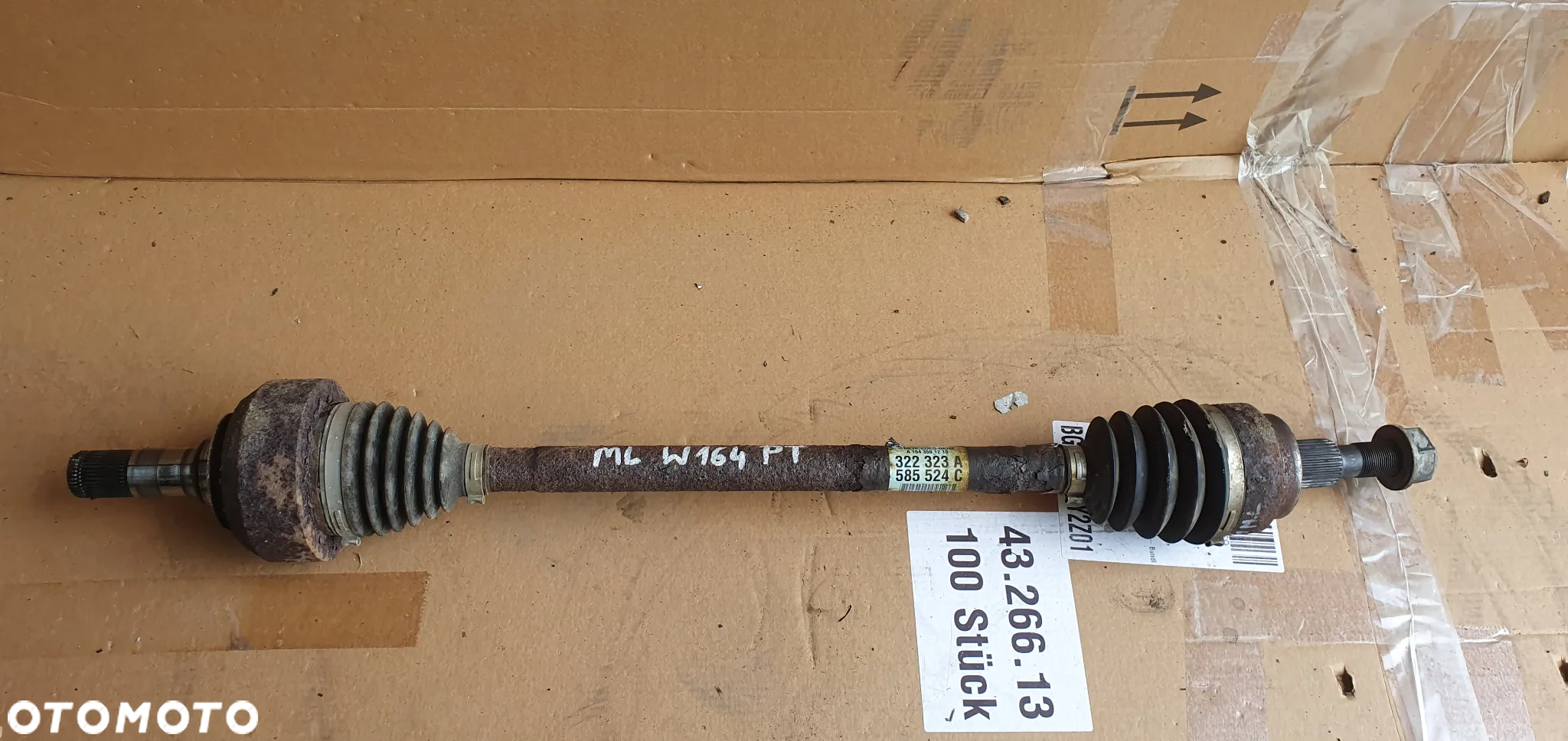 Półoś prawy tył tylna prawa półośka Mercedes ML W164 3.0 CDI A1643501210 - 6