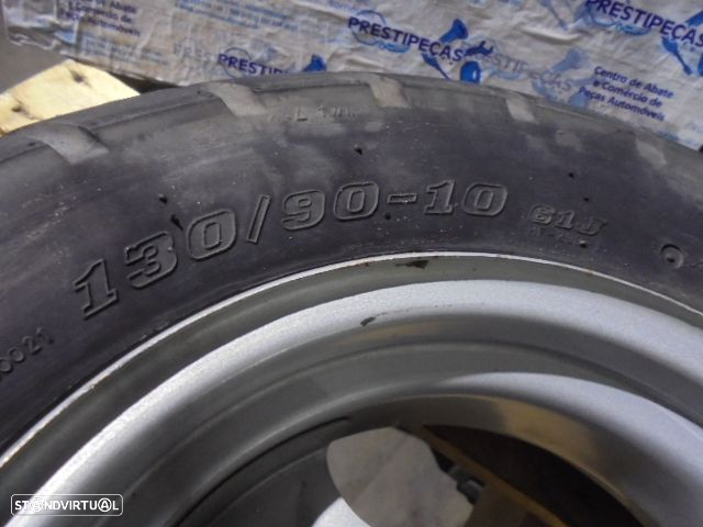 Jante Solta Jant335 PGO BIG MAX 1998 49CC  4.5CV 0  PRETO 09 3.50X10 16 ESTRIAS PNEU 1309010 - 3