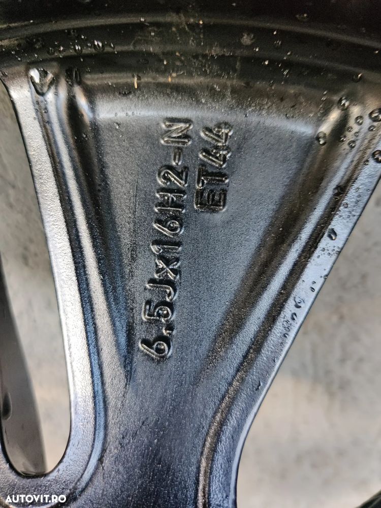 Janta R16" Negru Lucios Diamond Cut Mercedes Benz A W177 B W247 CLA X118 class A1774010000 - 5