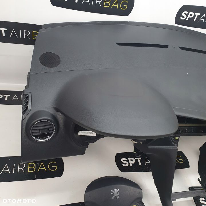 PEUGEOT 3008 DESKA ROZDZIELCZA KONSOLA KOKPIT PULPIT PODUSZKI AIRBAG AIR BAG PASY KIT SET - 2