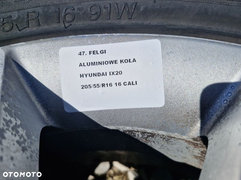 HYUNDAI IX20 FELGI ALUMINIOWE 5X114,3 ET48 16 CALI - 12