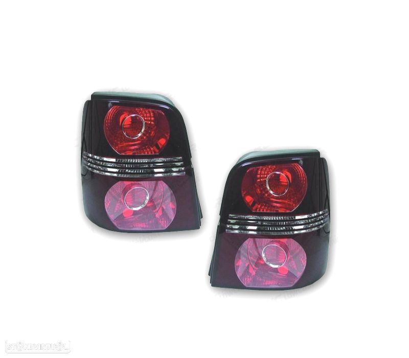 FAROLINS PARA VOLKSWAGEN VW TOURAN 06-10 VERMELHO ESCURECIDO - 1