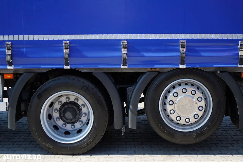 Scania S 450 / COMBINAȚIE TANDEM / CORTINĂ / 120 M3 / DRIVE-THROUGH / ACOPERIȘ RIDICABIL / PUNȚĂ RIDICABILĂ / - 19
