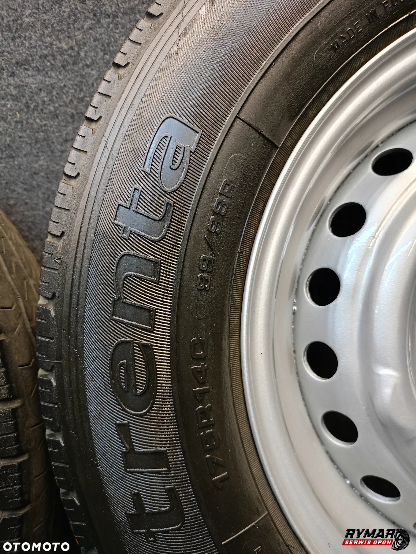 KOŁA STAL 4× Felgi z Oponami letnimi VW T2 T3 14" 5x112 - 8