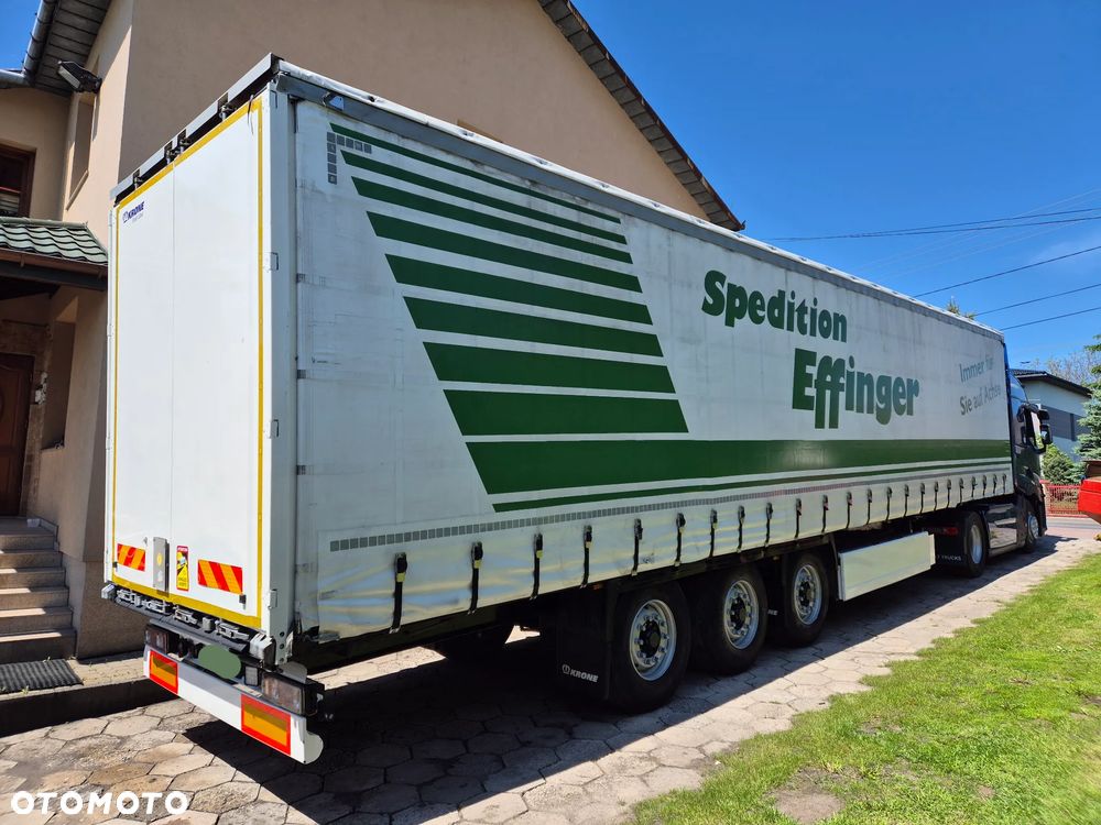 Krone BURTOWA BUDOWLANA VARIOS PÓŁMEGA 385/55 z Niemiec / ALUFELGI / stan bardzo dobry / PODNOSZONA OŚ I DACH / BPW firanka burto-firanka firana burtówka burto firanka - 18