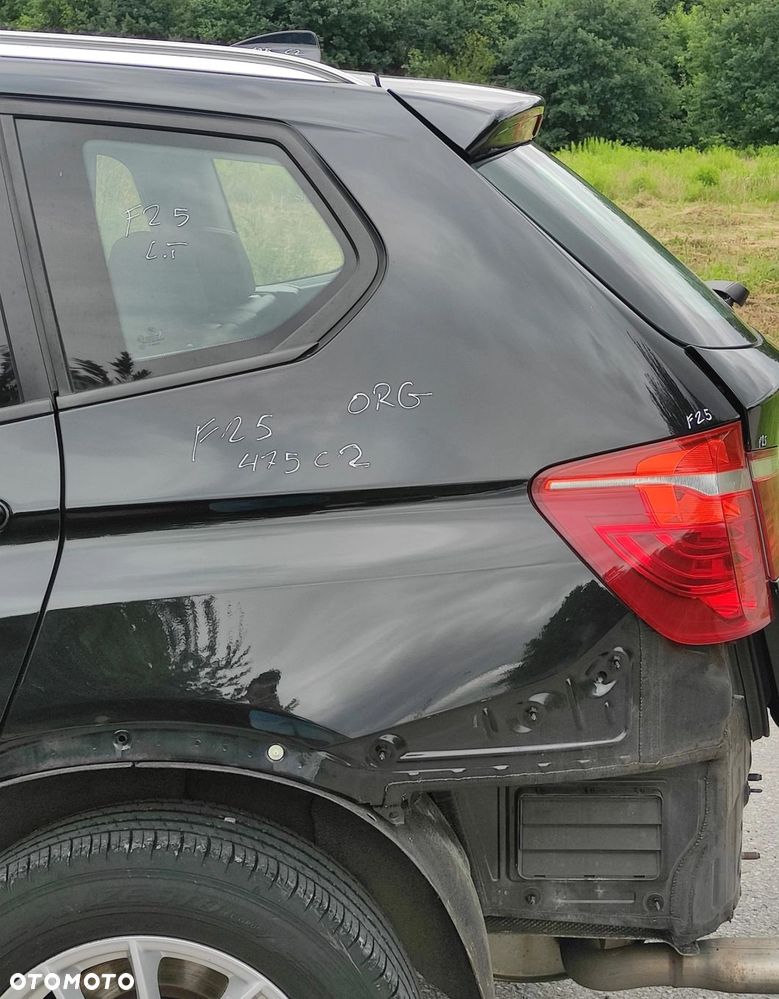 ĆWIARTKA BŁOTNIK LEWY TYŁ BMW X3 F25 475 BLACK SAPPHIRE ORG LAKIER - 1