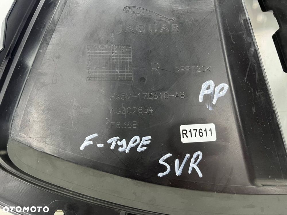 Atrapa Jaguar F-Type x152 SVR 14-24r. kratka zderzaka prawa przednia wlot powietrza HX5M-17E810-AB - 6