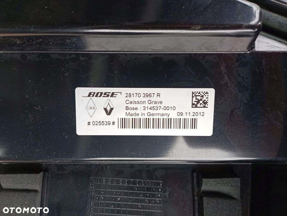 RENAULT LAGUNA III 3 SUBWOOFER 281703967R - 2