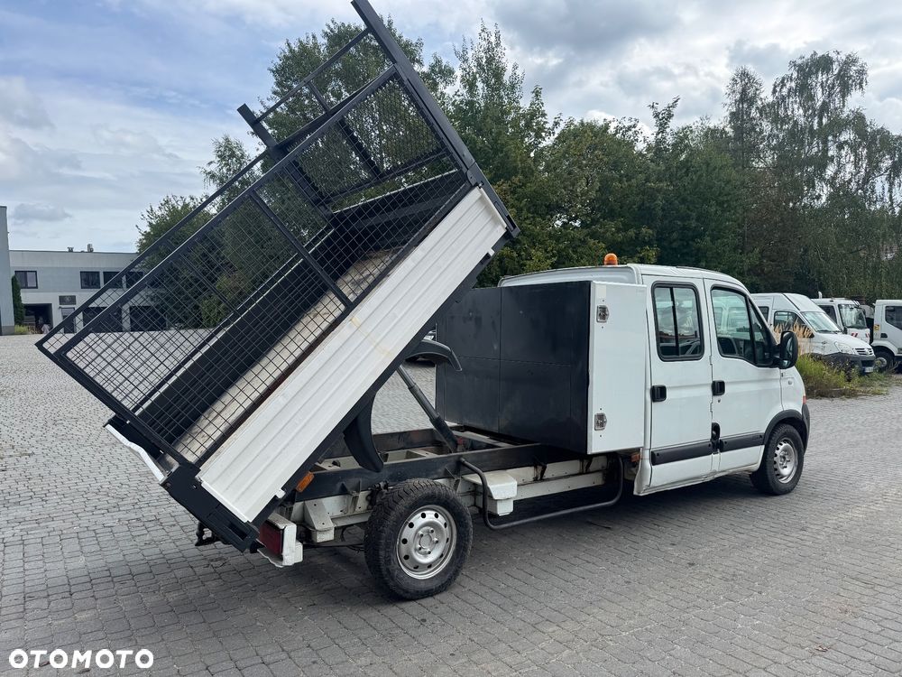 Renault Master 2009 r. kraty wywóz liści Wywrotka Kiper Brygadówka 7 Osobowy Dubelkabina Dobelkabina Wywrot Doka - 6