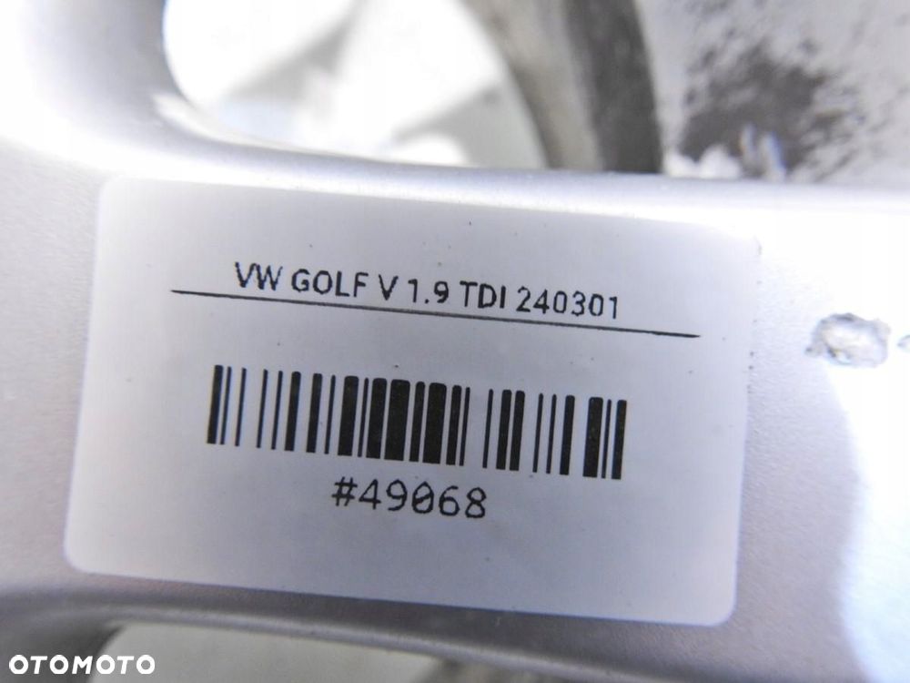 FELGA FELGI ALUMINIOWE 15 5x112 6.5J ET50 VW GOLF V 1K0601025A - 4