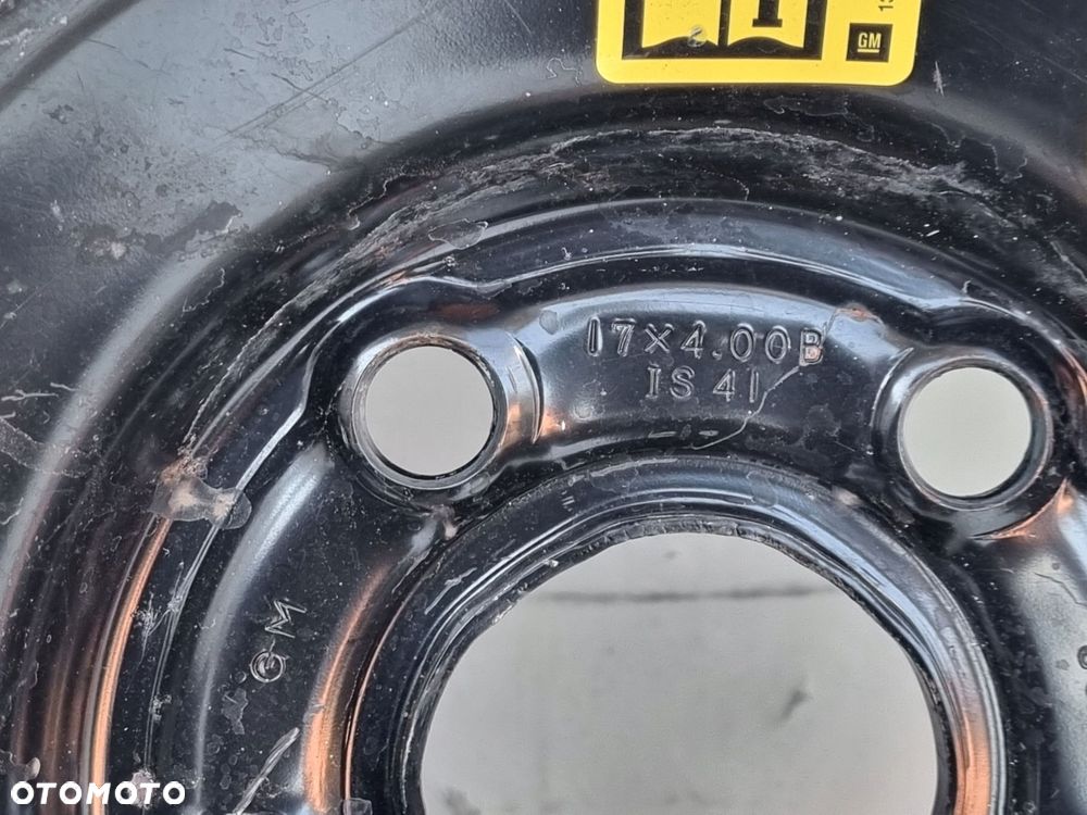KOŁO DOJAZDOWE Opel Insignia A _ dojazdówka 125/70 R17 5x120 17X4.00B IS41 - 4
